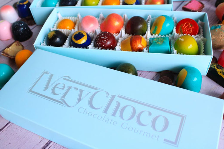 Caja de 12 chocolates surtidos