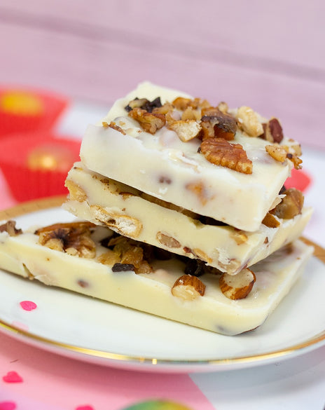 Turrón de chocolate blanco